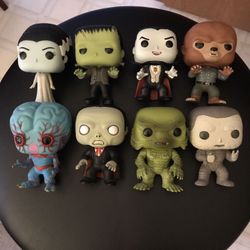 Funko pop universal monsters set of 8 no boxes