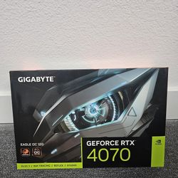 Like New Nvidia GeForce RTX 4070 12GB Gigabyte Windforce OC Gaming Video Card With Original Box 