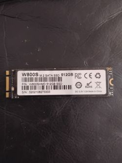 W800S M.2 SATA SSD 512GB