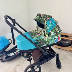 Cybex Priam 4 DJ Khaled Limited Edition + Cloud G Lux Car Seat & Base – Like New!