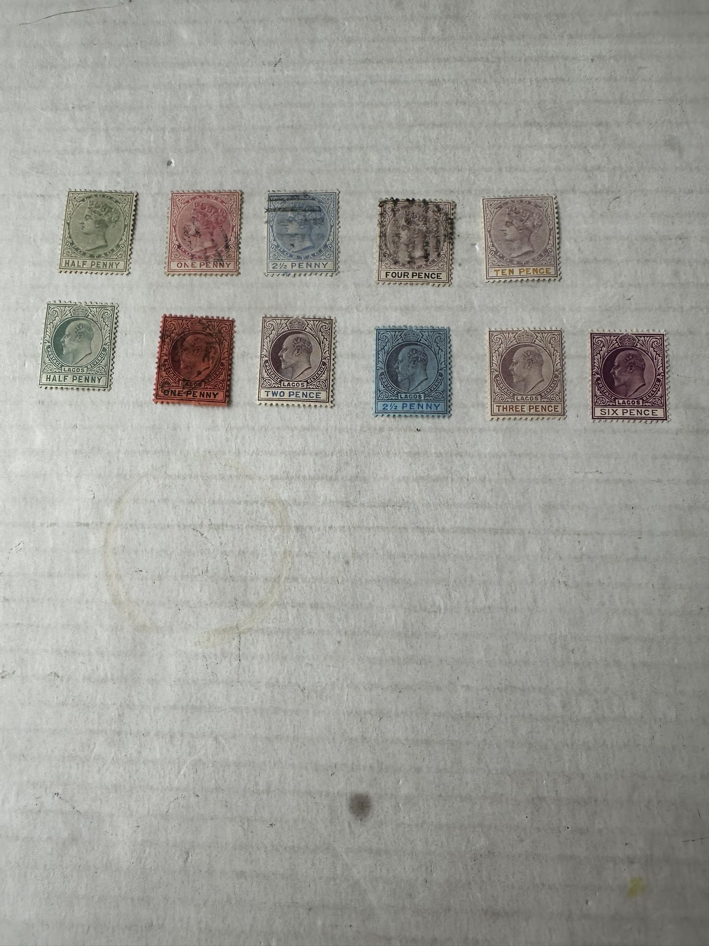 Lagos Collection Of 11 Stamps Mint Hinge/Used