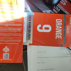 Dolphins VS Jets Parking Pass