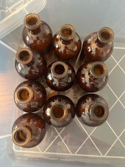 Amber bud vases