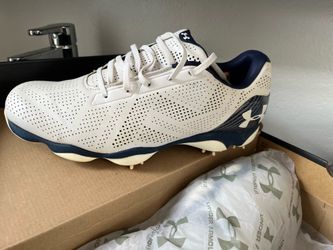 Under Armour Golf Cleats White Navy