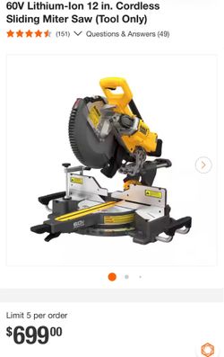 Dewalt 12 inch miter saw  new in box