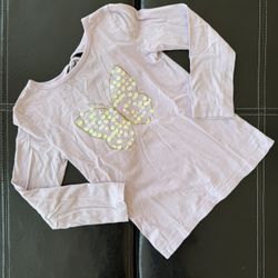 Carter's - Lavender Sequin Butterfly Long Sleeve Tee