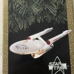 Star Trek 25th Anniversary Starship Enterprise Hallmark Keepsake Ornament 1991 