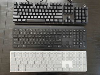 Lot of 3 Full-Size Keyboards