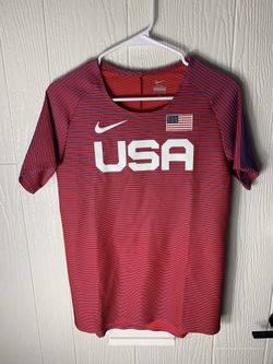  Nike Pro Elite Team USA Running Shirt BV1312-602 Track Field Men’s size Medium