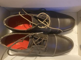 Men Dark Brown Leather Shoes Size 10 $35