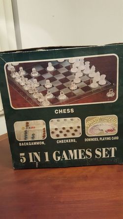 5 games in 1 glass game boards