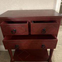 Solid Wood 3-Drawer Accent Cabinet - $75 OBO