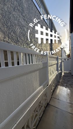 White Vinyl Fence