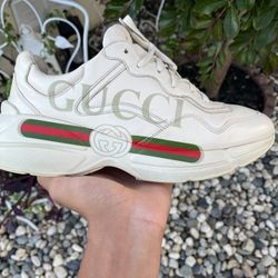 Gucci Rhyton Logo Shoes (Size 10