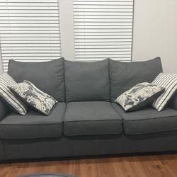 Charcoal Three Seater Sofa