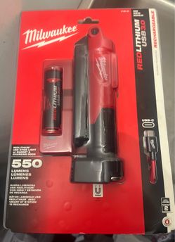 Milwauke usb stick light w/magnet,battery and charger