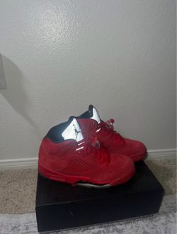 Air Jordan 5 Red Suede