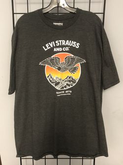 Levi’s Strauss t-shirt crewneck Gray s/s size 2XL