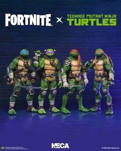 Neca TMNT Fortnite set complete