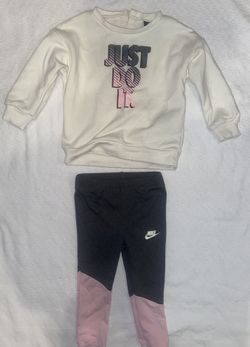 Nike toddler Girl Shine Crew Set
