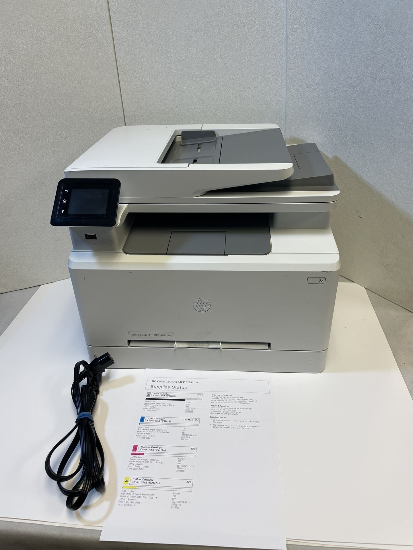HP Color LaserJet Pro MFP M283fdw Wireless All-in-One Printer With Toner Tested