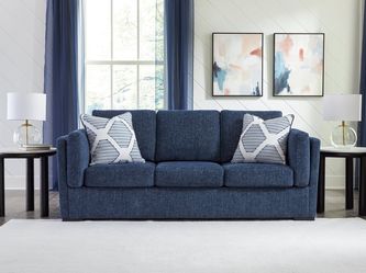 Evansley Navy Sofa