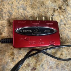 Behringer U-Control UCA222 ultra-low latency 2-in/out USB audio interface