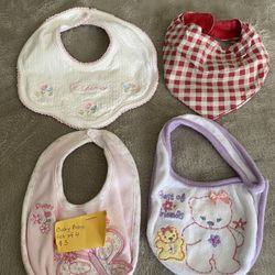 88a. Set Of 4 Baby Bibs $3.00.  