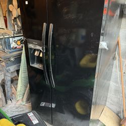 Black Side By Side Refrigerator 