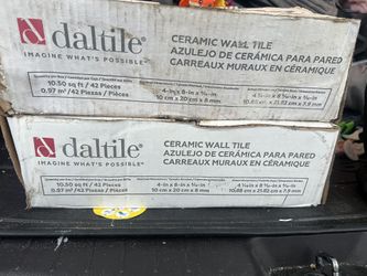 White Tile For Sale (new) 2 Boxes $60 Both