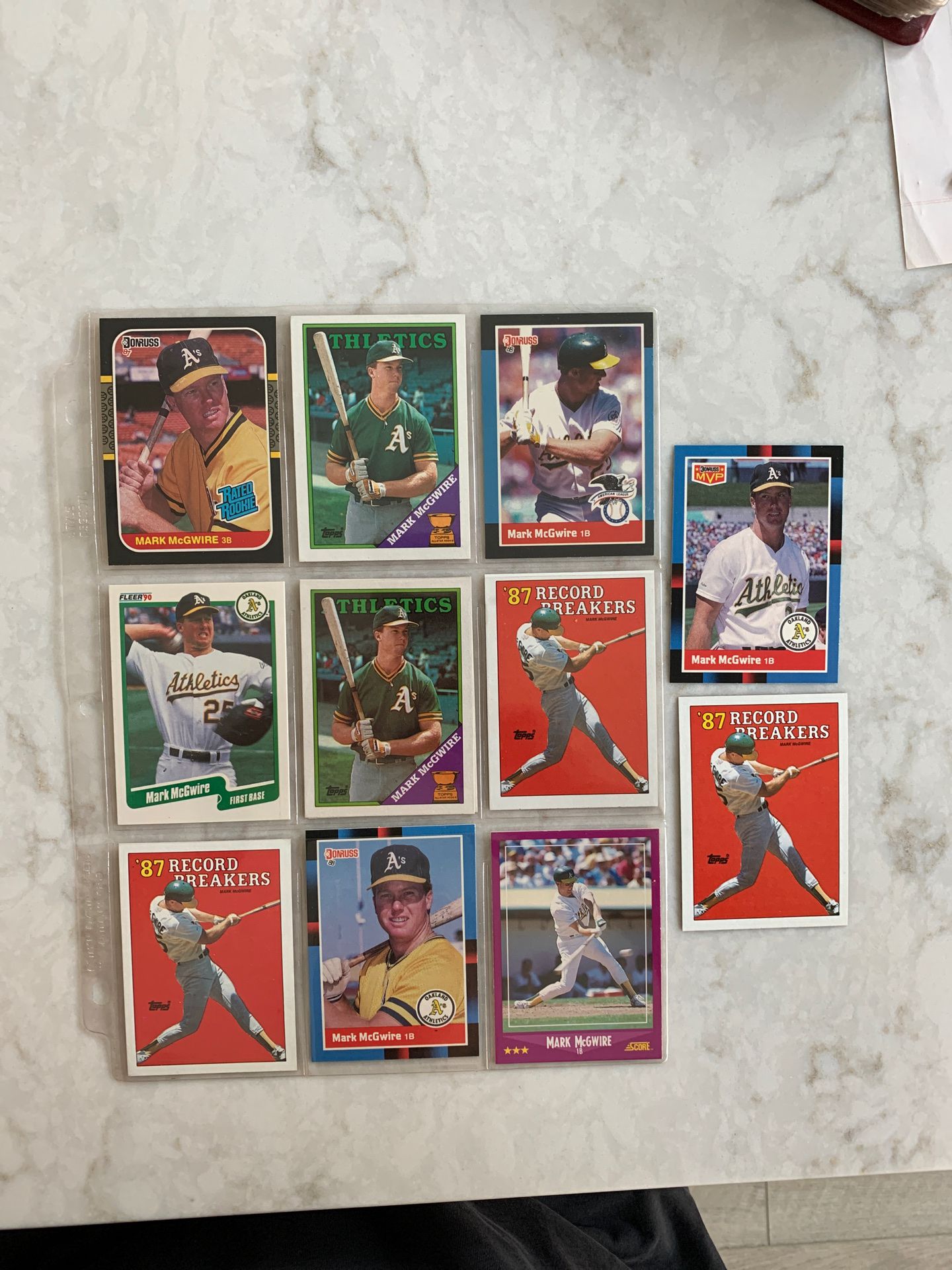 Mark McGwire baseball cards