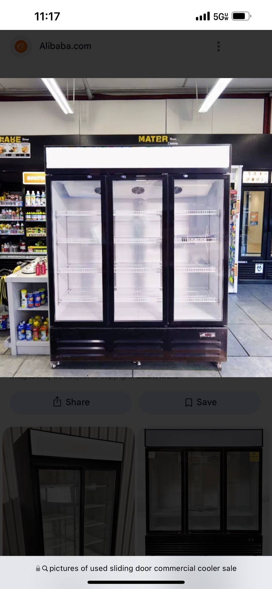 3 Door Commercial Cooler