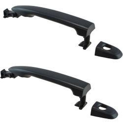 Front Door Handles Textured Black w/Lock Left Right Kit 2 Piece for Toyota for Sienna 2004-2010 for Tacoma 2005-2015 221-7803

