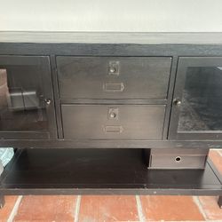 Pottery barn solid wood console table