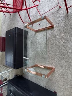 Coffee tables - Rose Gold and wood and silver