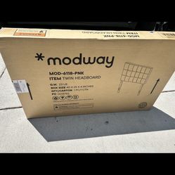 Pink Twin Bed Head Board Modway 