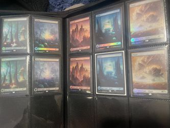 MAGIC THE GATHERING MTG MAGICCON LAS VEGAS 2024-26 All 5 BASIC LANDS PROMO CARD FOIL - AVON