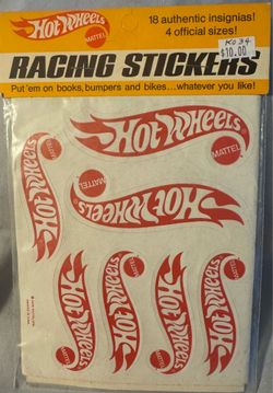 Hot wheels racing stickers