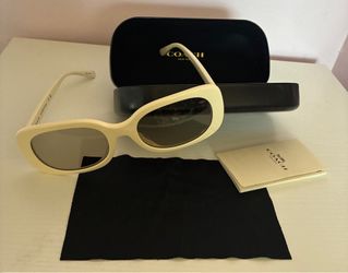 Coach White Frame Sunglasses