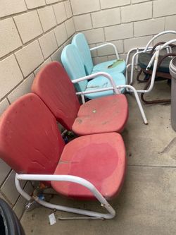 1950's Metal Lawn Chairs