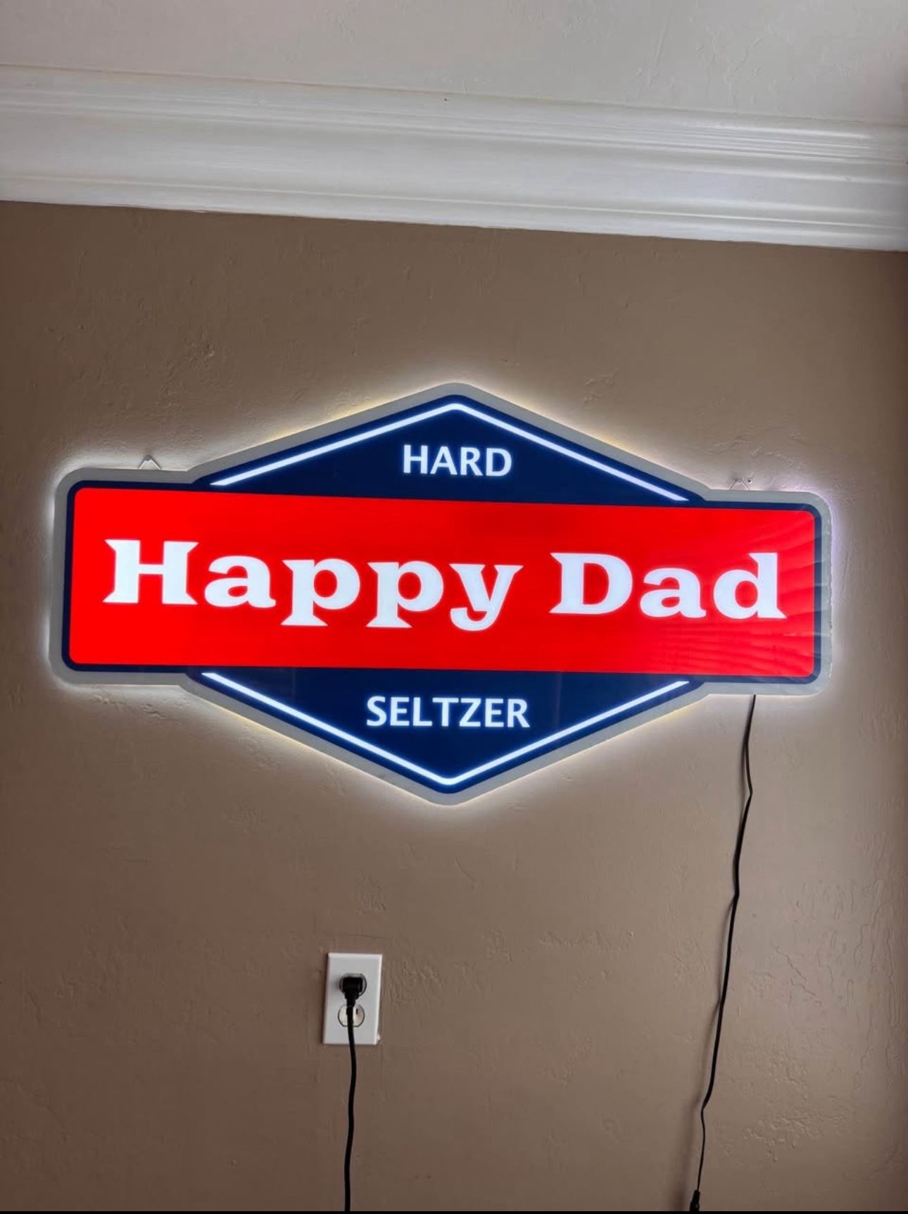Happy dad Led Bar Sign