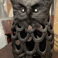 Vintage Cast iron Owl Lantern