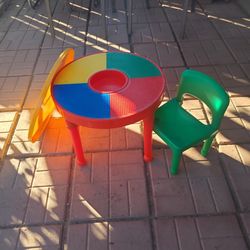 Kids Multi Use Lego Table And Chair