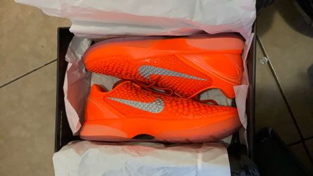 Kobe 6 protro total orange size 12.5