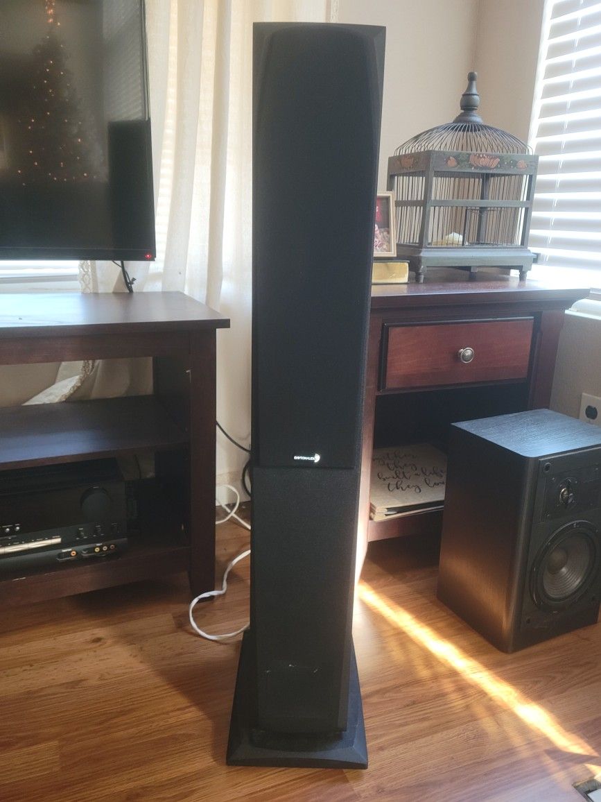 Dayton Audio MK442T 4" 2-Way Transmission Line Tower Speaker Pair