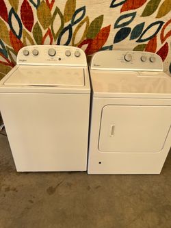Whirlpool washer and dryer laundry