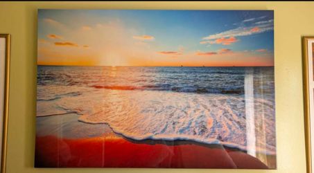 Large beach scene art