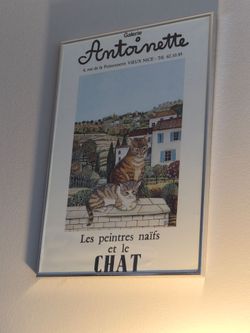 Vintage framed poster