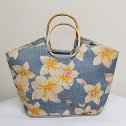 Yellow Floral Tote Bag 