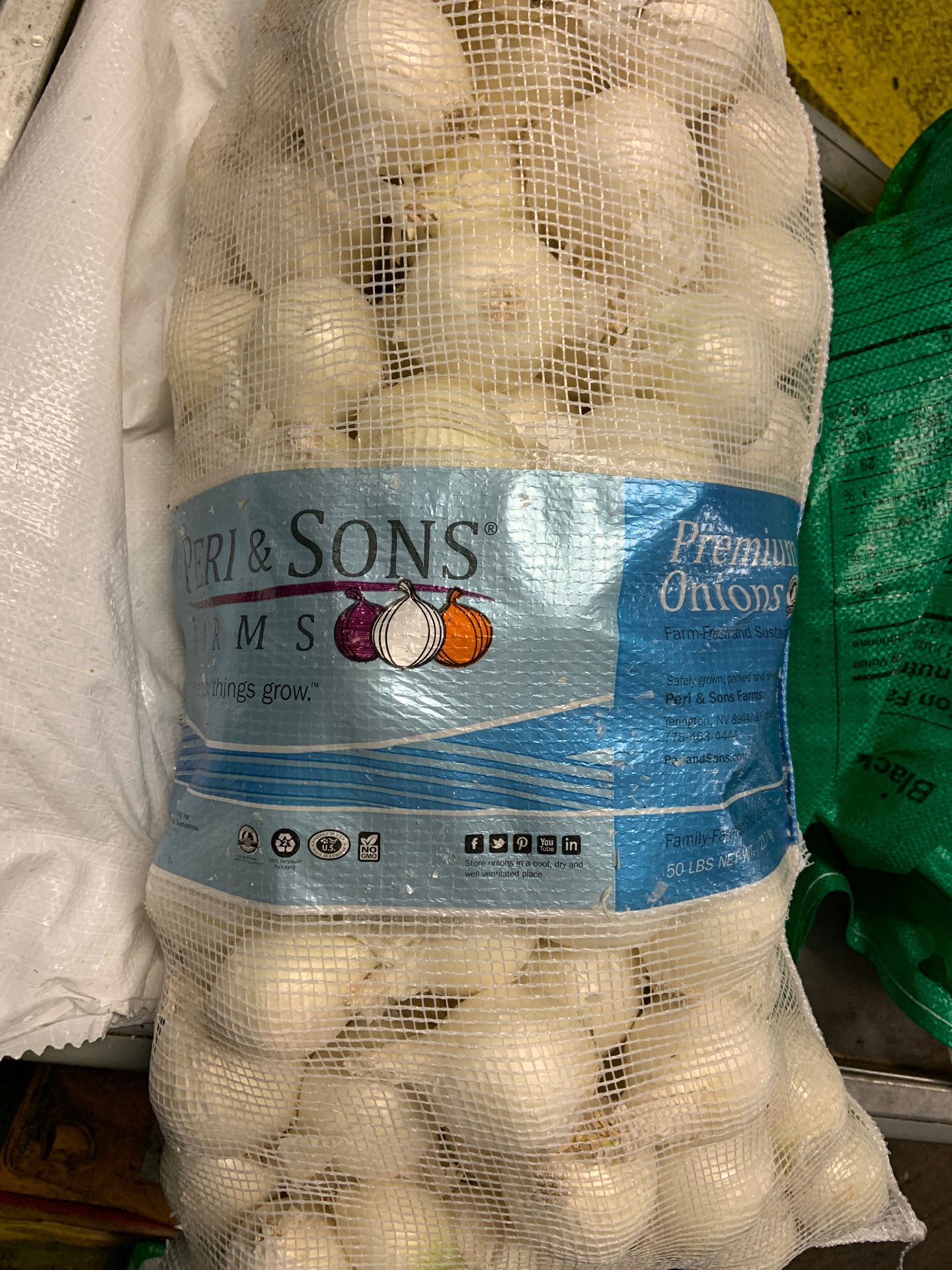 bags of onions 50lbs
